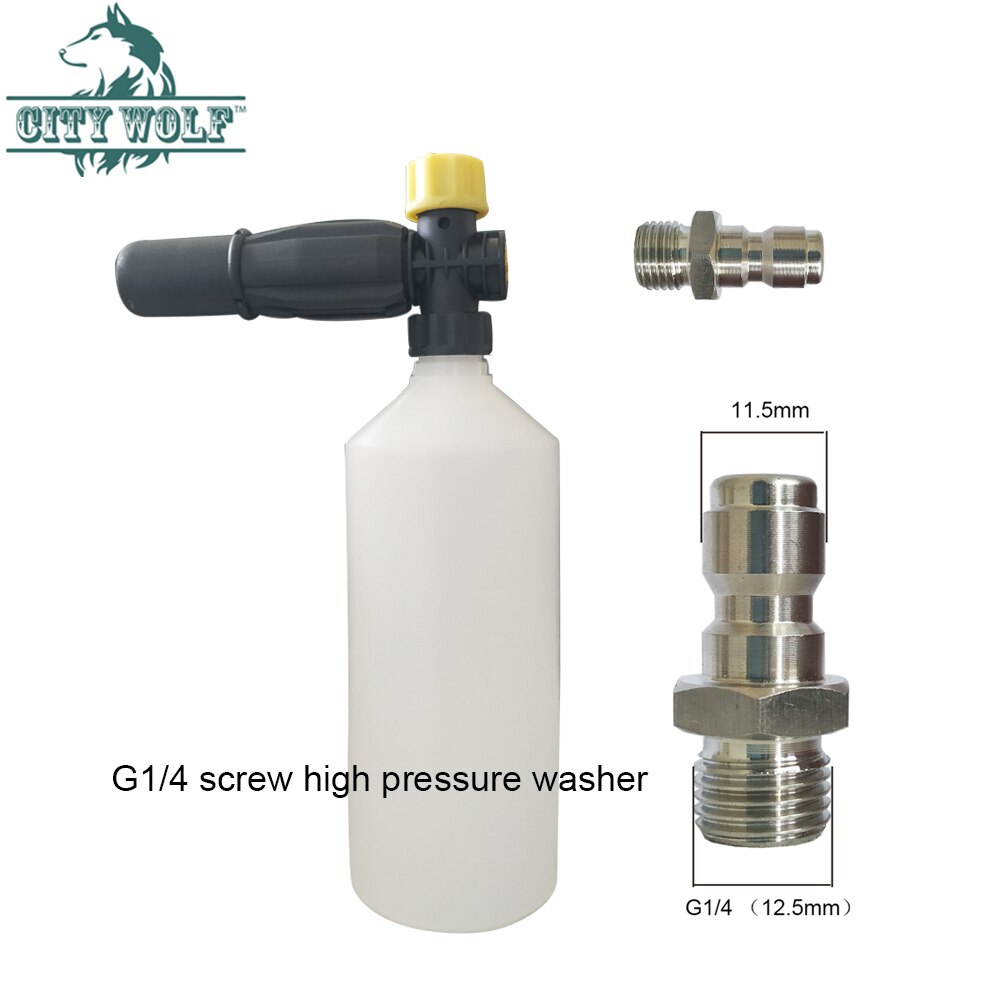 Foam Generator Snow Foam Lance Foam gun Foam Maker Foam Bottle Foam Tank for STIHL RE High Pressure Washer Car Clean Foam Washer: G1 4 quick connect