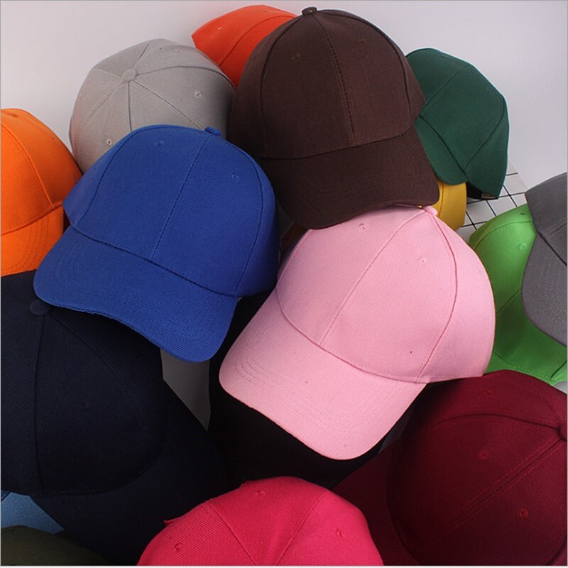 Adjustable Solid Color Shading Hip Hop Unisex Baseball Cap Sun Protection Spring Summer Outdoor Men Dad Hat Snapback