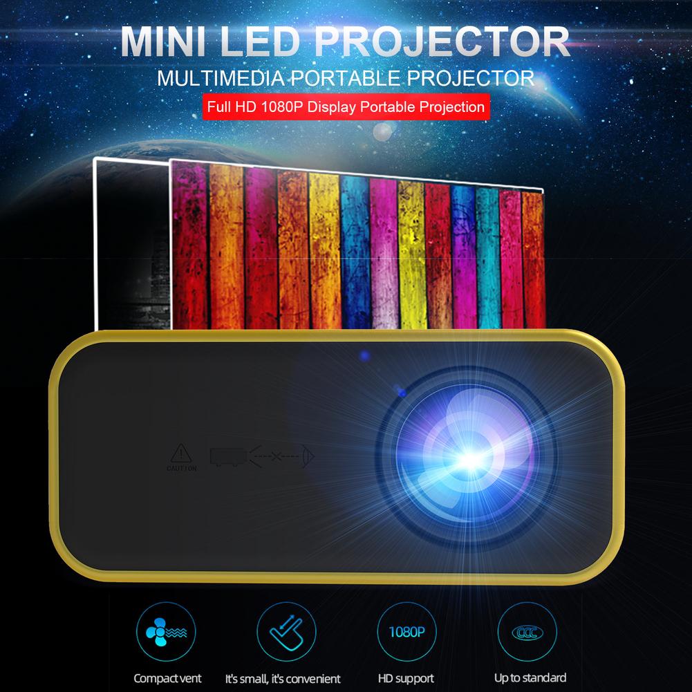 Mini Projector Portable Hd Projector Ondersteund 1920*1080P Projector Led Video Beamer Home Cinema Voor Movie Game Proyector