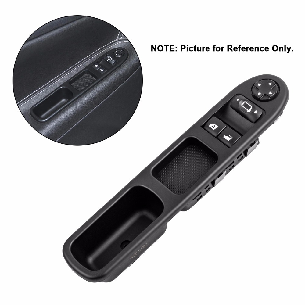 Yaopei Oem 6554.QC 6554QC Linksvoor Drive Side Elektrische Master Schakelaar Ruitbediening Voor Peugeot 207 Citroen C3 Picasso 07-14