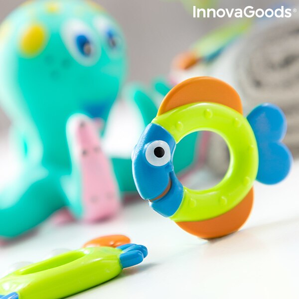Schwimm Krake mit Ringe Ringtopus InnovaGoods 6 Stück