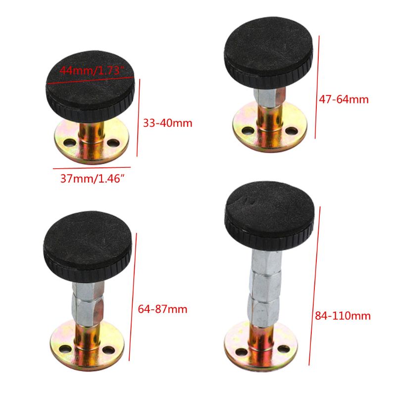 2Pcs Bed Stabilizer Furniture Fixed Bracket Adjustable Wall Stabilizer Hardware E7CB