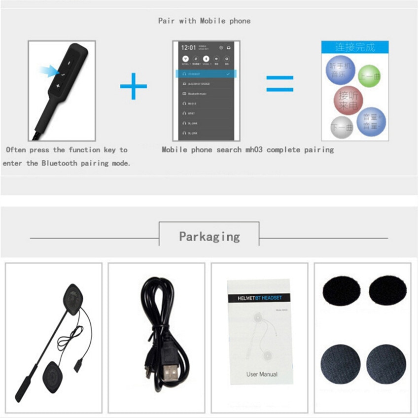 Motorhelm Headset Bluetooth 4.2 Edr Motor Handsfree Draadloze Hoofdtelefoon Voor Muziek Gps Intercome Stijl Motor Speakers