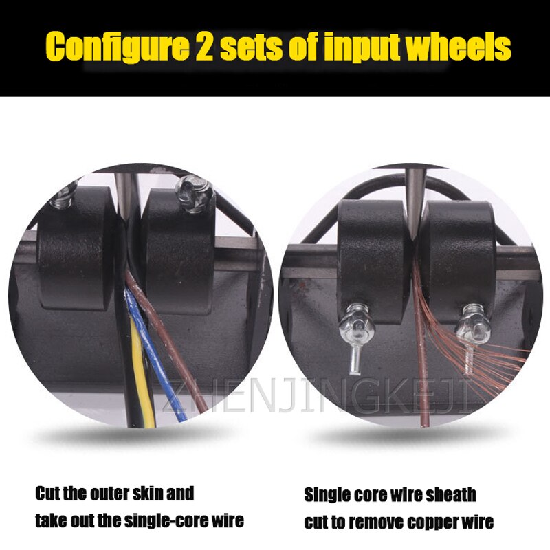 Small Peeler Scrapped Wire Cable Single Core Wire Peeling Equipment Brazed Copper Wire Household Manual Wire Stripping Machine