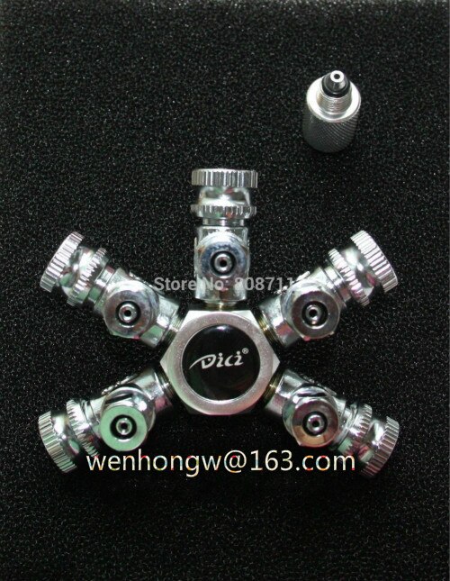 6 outlet double outlet output Aquarium CO2 Regulator, 2 way, 3 way, 4 way, 5 way, 6 way splitter +
