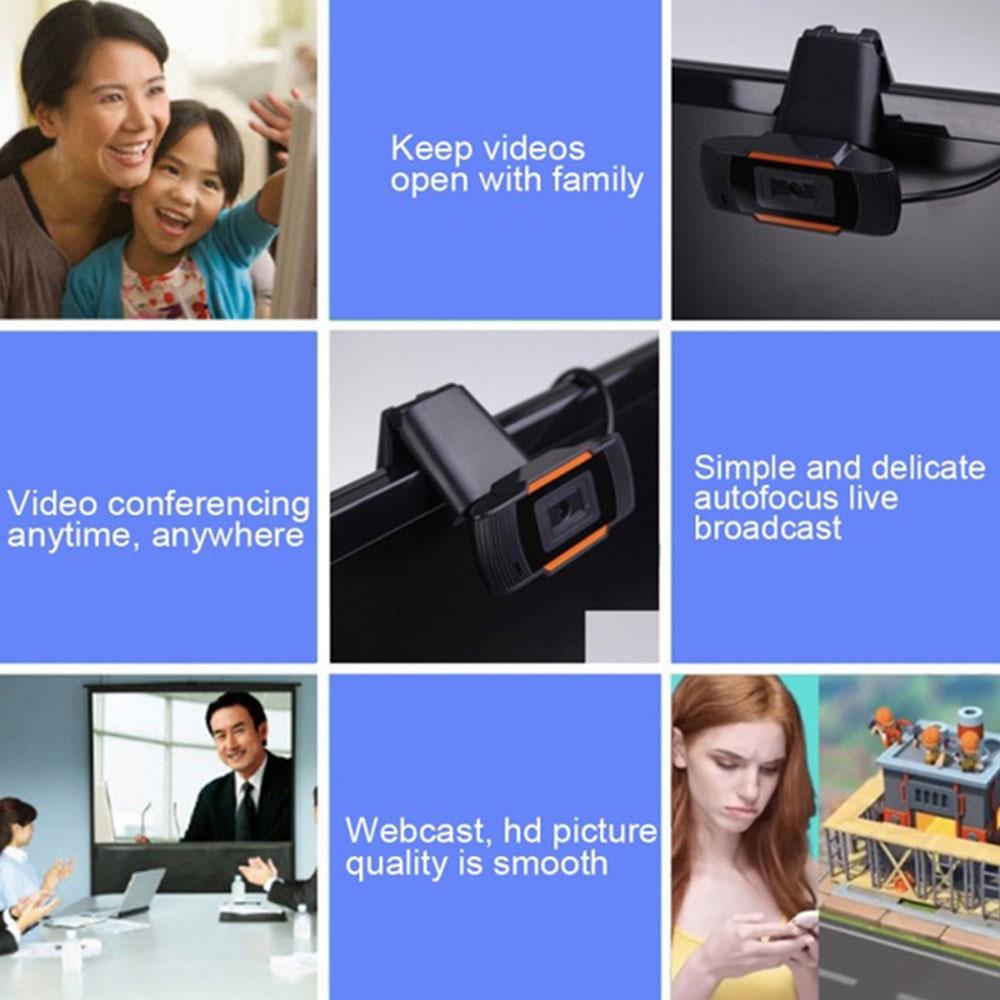 Pc kamera universell webkamera usb 2.0 internett bar studie datamaskin kamera innebygd mikrofon hd