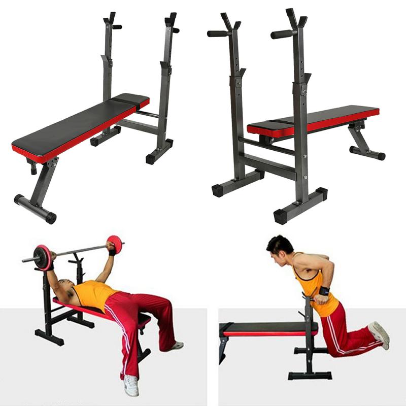 Weight Bench Adjustable Folding Weight Bench Hyperextension 2 In 1 Anti-argento Household Barbell Fitness Equipment HWC