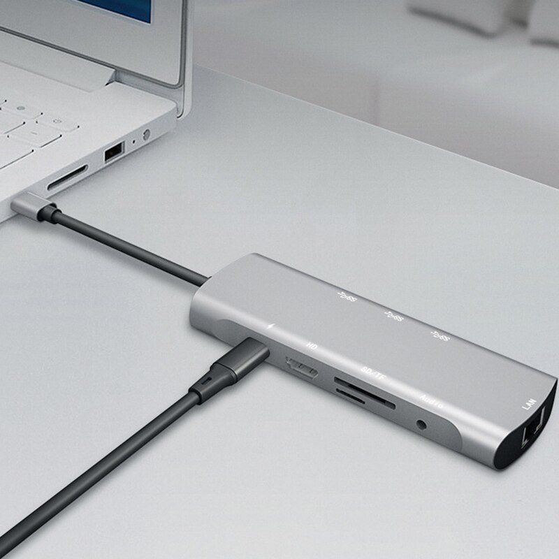 Type-C Gigabit Poort/Hdmi Negen-In-een Hub Extension Dock