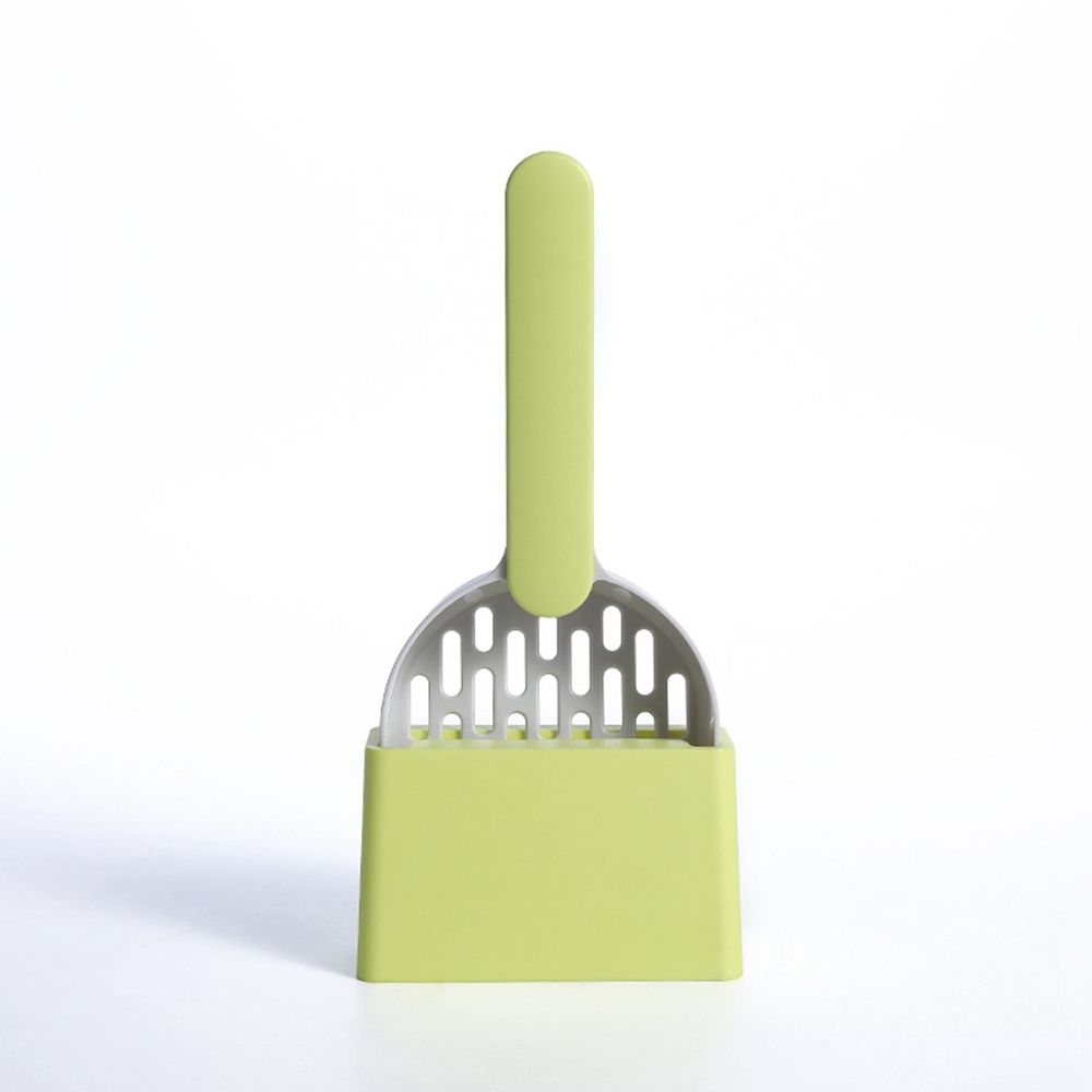 Grand ensemble de pelle à litière pour chat, nettoyage des excréments des chatons, fournitures de toilette pour animaux de compagnie: green gray