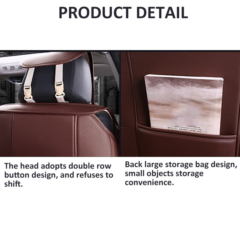 Pu Lederen Faux Lederen Auto Bekleding Set Universele Auto Stoelhoezen Voor Auto 'S Fit Voor Meest Suv Protector Mat auto Accessoires