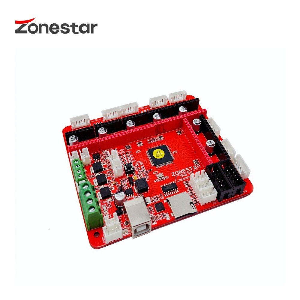 ZONESTAR ZRIBV6 tablica sterownicza robić drukarki 3D płyta główna kontroler kompatybilny z rampy V1.4 ATMEGA2560 cztery wytłaczarki