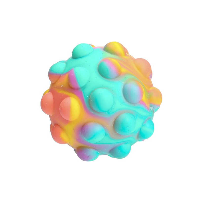 Nuovo arcobaleno Silicone pop palla decompressione Fidget giocattolo irritabilità sollievo spremere Mini palle autismo diversione giocattolo relax: 2