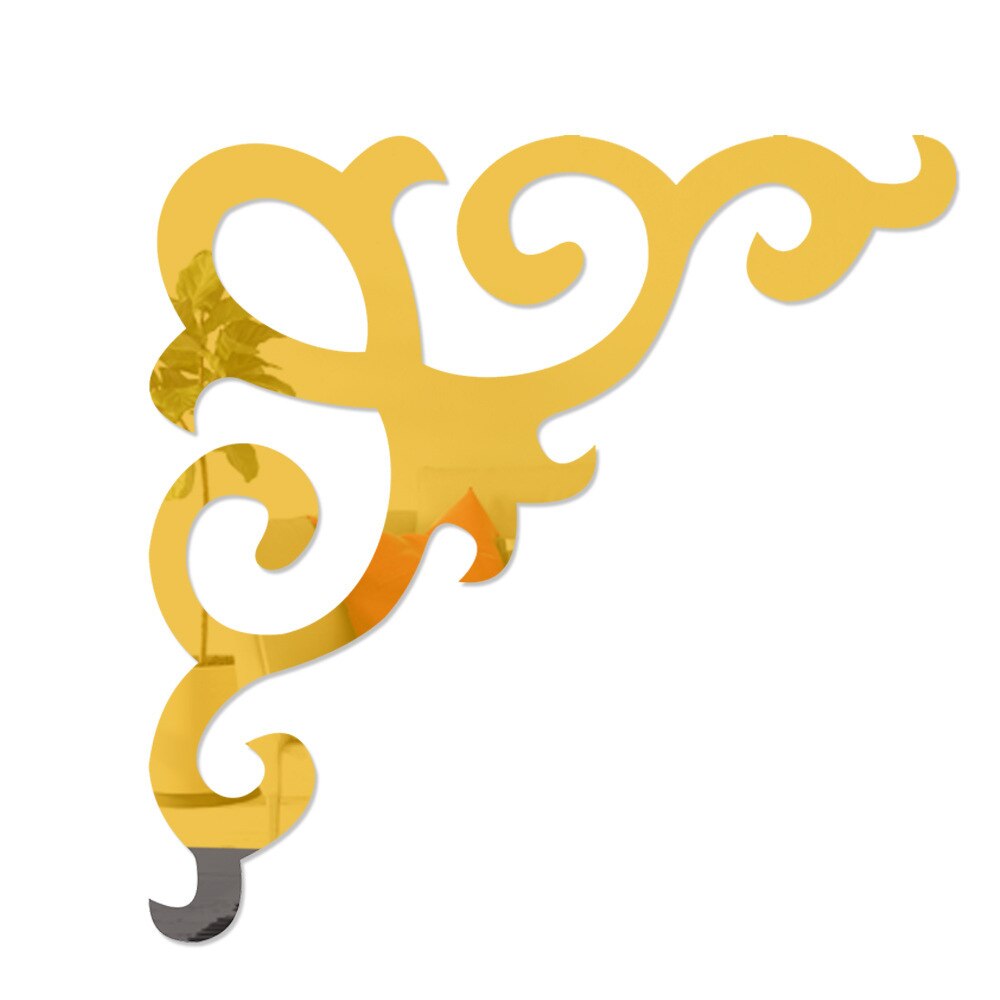 4 sztuk szafa szafa dekoracja ścienna w tle lustro akrylowe naklejki tapety salon akcesoria robić dekoracji domu