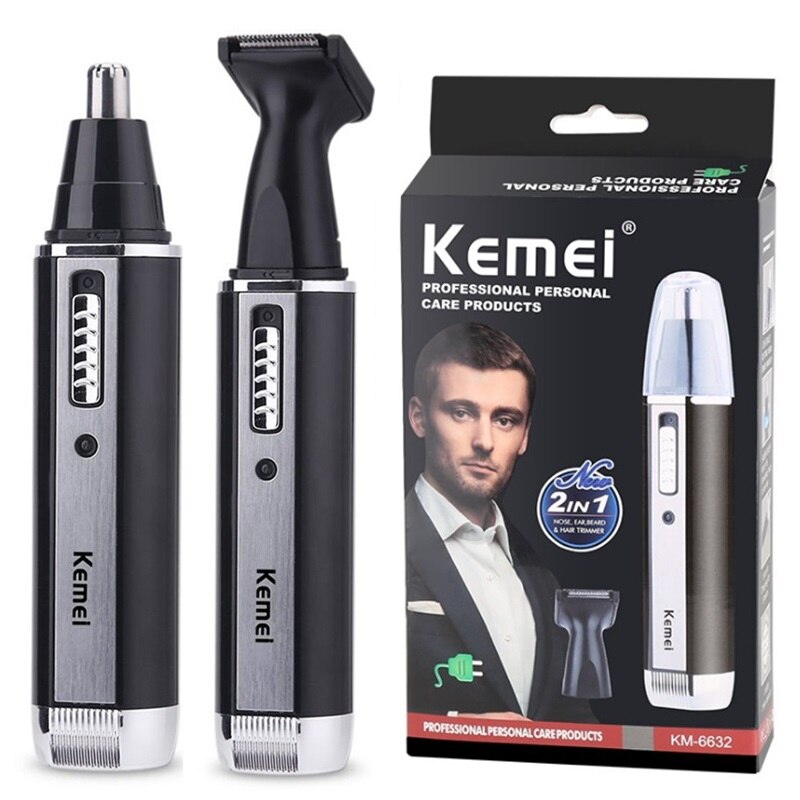 Rechargeable all in one hair trimmer for men electric shaver beard trimmer nose ear eyebrow trimmer for nose: 2in1