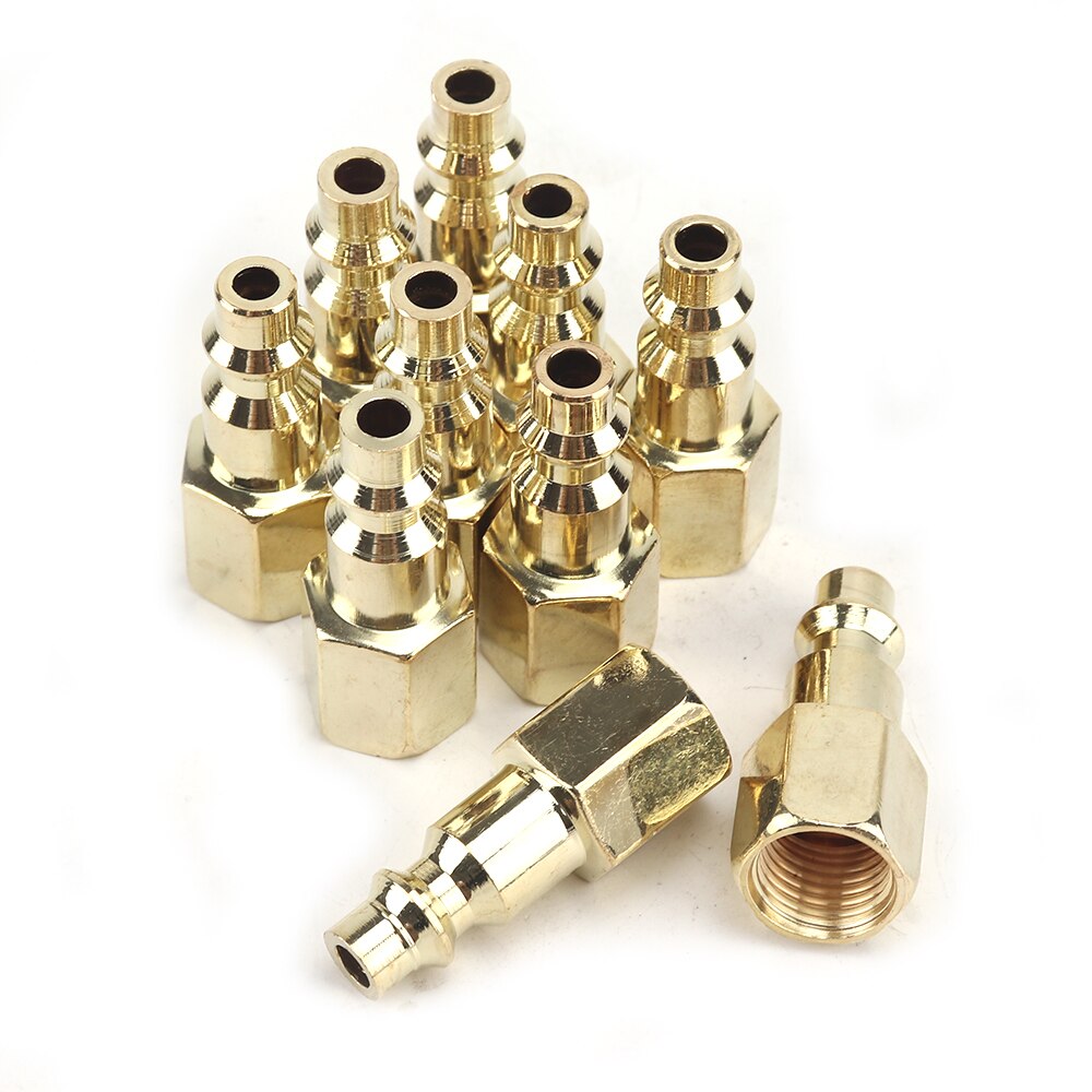 1Pc Quick Coupler Tool 1/4" NPT Air Line Hose Fitting Coupling Adapter Hardening Steel Compressor Connector Sell