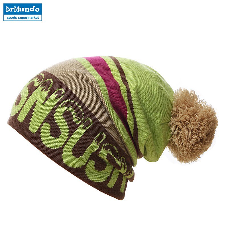 Wew snowboard vinter skidor skullies mössor mössor ull stickat huvud varmt för män kvinna gorros de lana