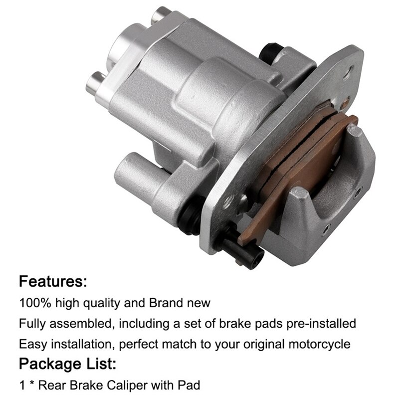 Rear Brake Caliper for 2006 Yamaha ATV Raptor 700 700R with Pads ATV Accessories