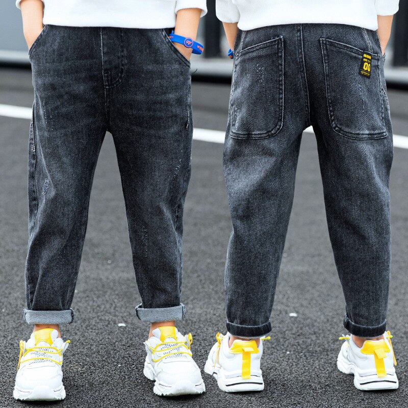 Pantalones vaqueros ajustados para niños, ropa informal para niños, pantalones vaqueros de para niños grandes, ropa juvenil de Color claro de 3 a 12 años