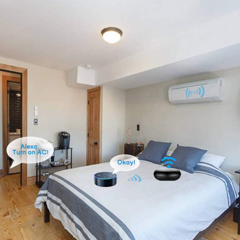 Smart Wireless WiFi-IR Remote Controller Tuya/Smart Life APP WiFi Infrared Remote Controller Air Conditioner TV