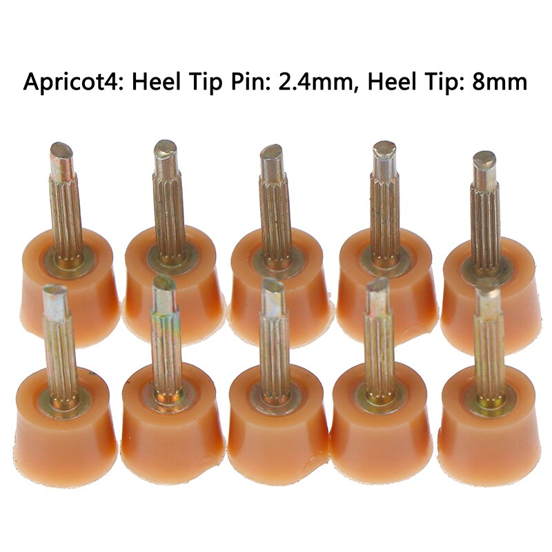 Goupilles de réparation de talon, 5 paires, pointes de chaussures, robinets de cheville, chaussures de remplacement, accessoires de chaussures: Apricot 4