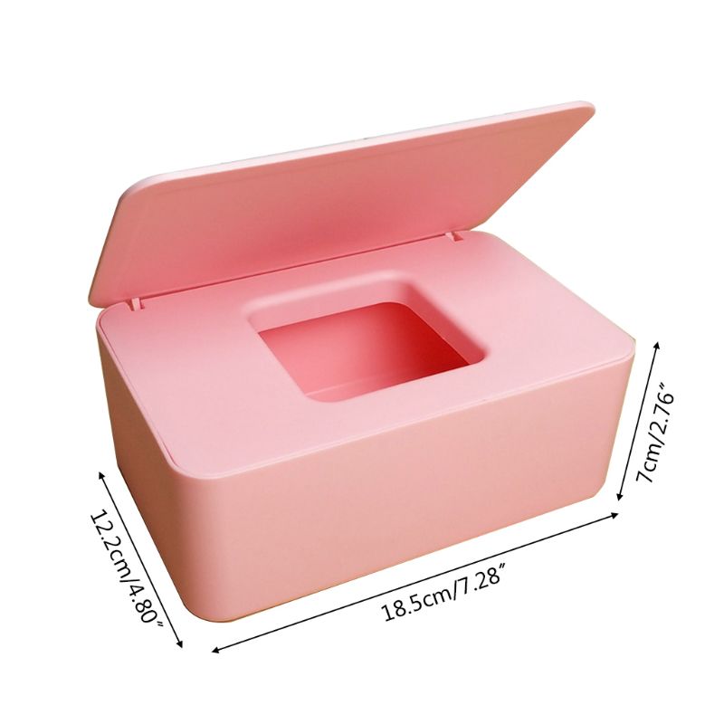 Wet Wipes Dispenser Holder with Lid for Home Office Store Dustproof Storage Box