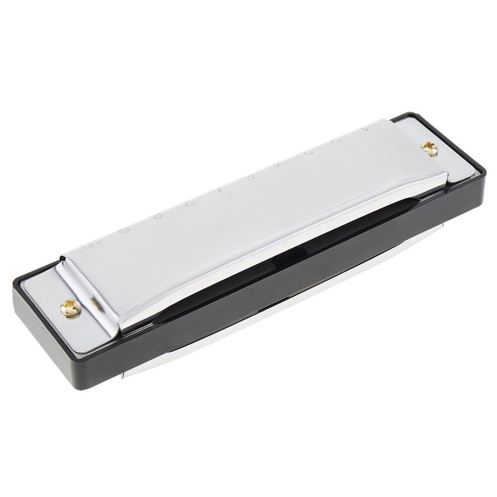 Instrumento Musical armónica de acero inoxidable para niños, órgano bucal, 10 agujeros