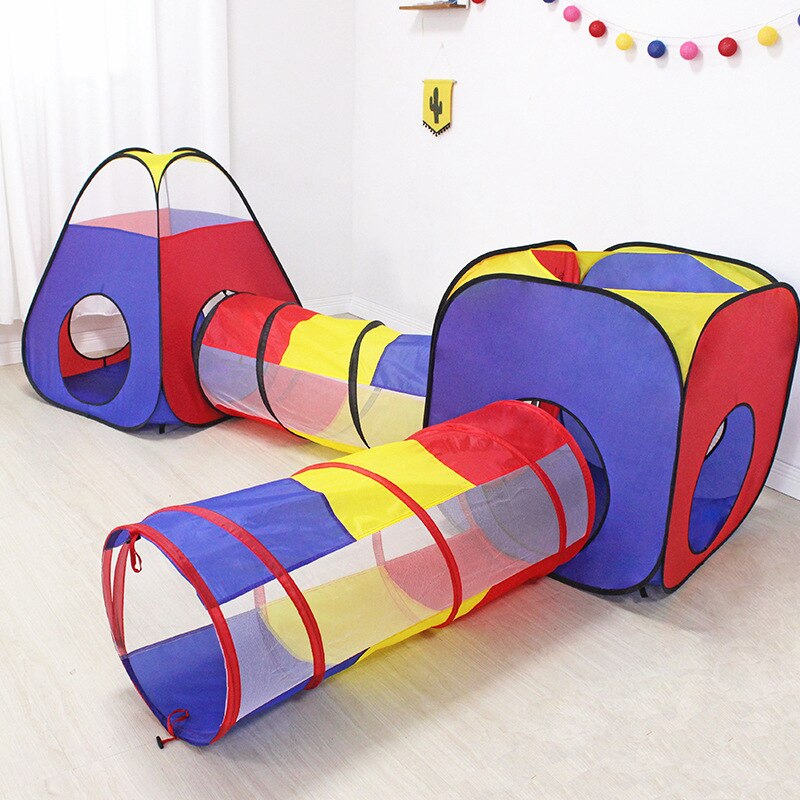 4 In 1 Play Tent Baby Speelgoed Bal Zwembad Voor Kinderen Kids Ocean Ballen Zwembad Opvouwbare Kids Play Tent Spelen pen Tunnel Spelen Bal Huis