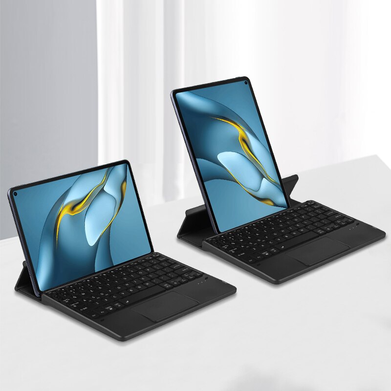 Klawiatura Bluetooth TouchPad podświetlenie dla Samsung Galaxy TAB S7 Plus FE 12.4 &quot;SM-T735 SM-T970 S6 Lite S5e S4 Tab A7 10.4&quot; Tablet