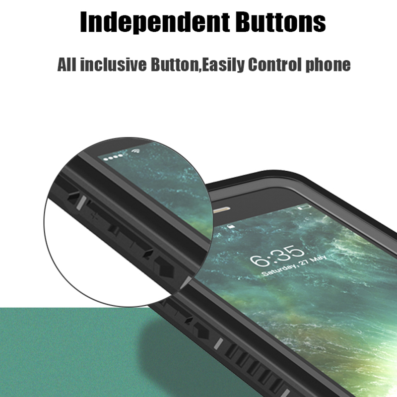 Voll versiegelte IP68 Wasserdichte Hülle für Apfel iPhone SE3, SE2, 7, 8 Plus, Unterwasser tauchen, draussen Sport, Anti-Abdeckung