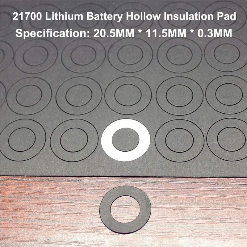 100pcs/lot 21700 lithium battery positive pole insulation pad, barley paper battery insulation surface pad, circular sticker: Brass