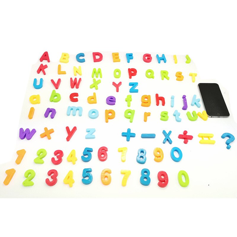 Letras magnéticas y alfabeto y números, imanes de nevera, pegatinas, imanes para niños, juguetes de , recuerdo, 78 Uds.