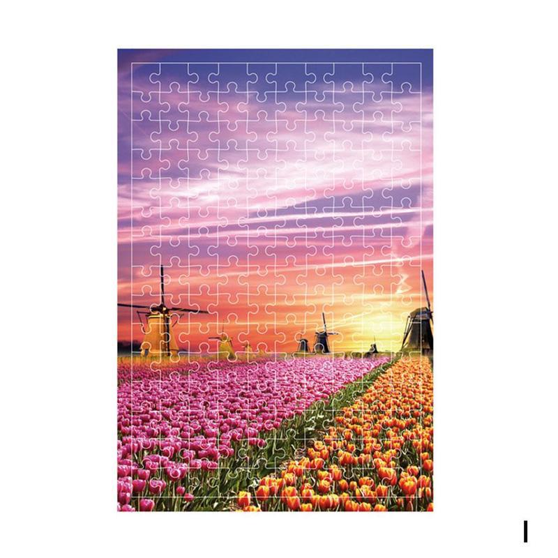 150 Piece Tube Scenery Intelligent Puzzles For Children Interactive Jigsaw Education Learning Brain Adults Teaser Toy Assem L7P0: I