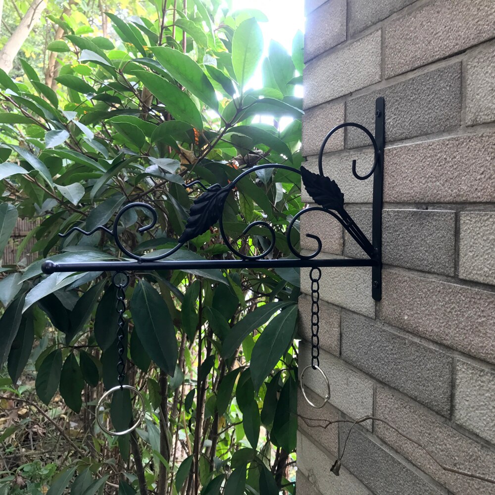 Hanging Sign Europe Style Metal Scroll Brackets for Door Signs Office Home Outdoor Black Iron Decorative