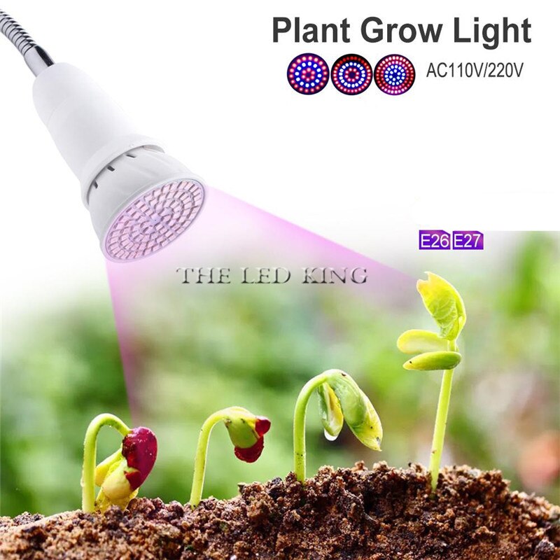 80 led plantengroeilamp lamp verlichtingsset bureauklem houder voor bloemen groente 200 zaden kas hydro aquarium