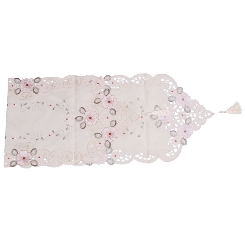 Tafelloper Geborduurde Bloemen Tafelkleed Patroon: #2 Bloem Size:40X150cm