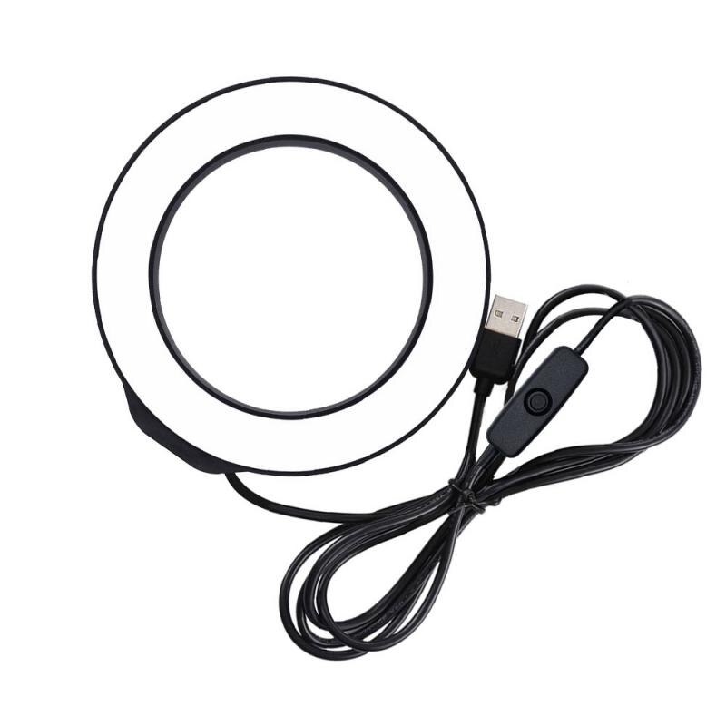 4,7 Zoll 12 Cm Usb Video Licht Dimmbare LED Selfie Ring Licht USB Ring Lampe Fotografie Licht Mit Stativ zu Machen hoch: 1Stck Ring hell