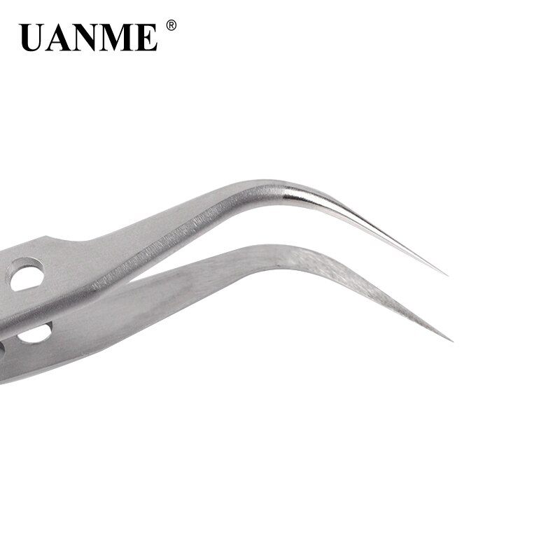 UANME-Pinzas curvas y rectas de precisión recta, de acero inoxidable, antimagnéticas, electrónicas, para herramienta de reparación de teléfonos móviles: BEND wantou
