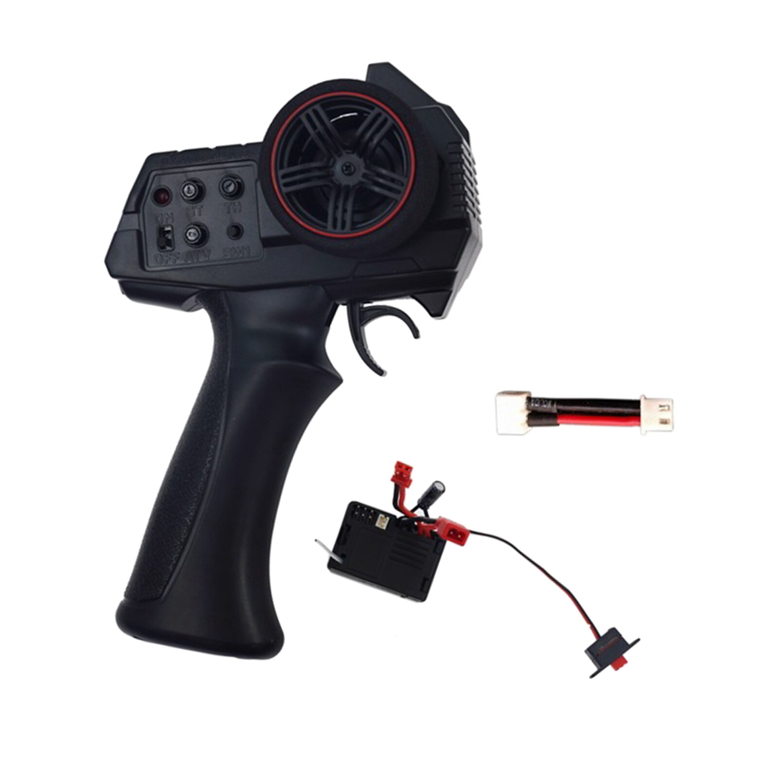 AX7S 2.4G 3CH RC Transmitter w/ Receiver Set LED Display for RC Car Vehicles Boat Tank