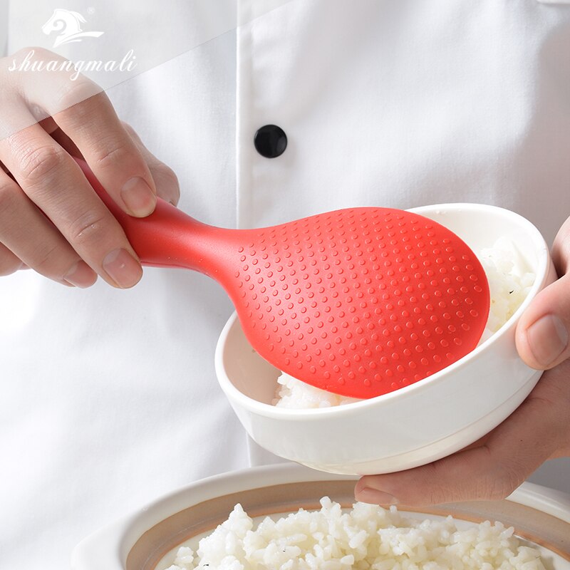Cuchara de silicona antiadherente para arroz, herramientas de cocina, pala japonesa, pala para arroz