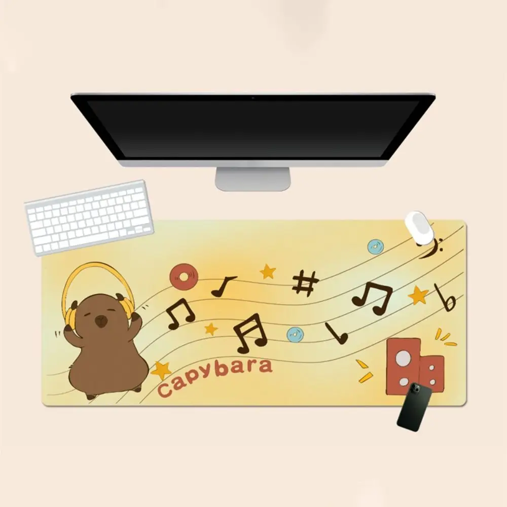 Tapis De Souris Antidérapant Capybara - Design Mignon, Protection Bureau, Pour PC Et Portable