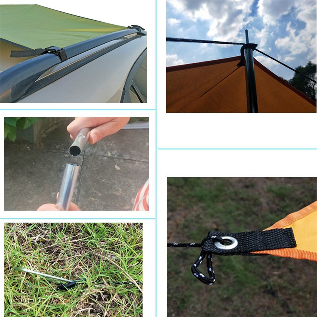 Toldo impermeable UV para techo de coche, refugio portátil para automóvil, toldo de lluvia