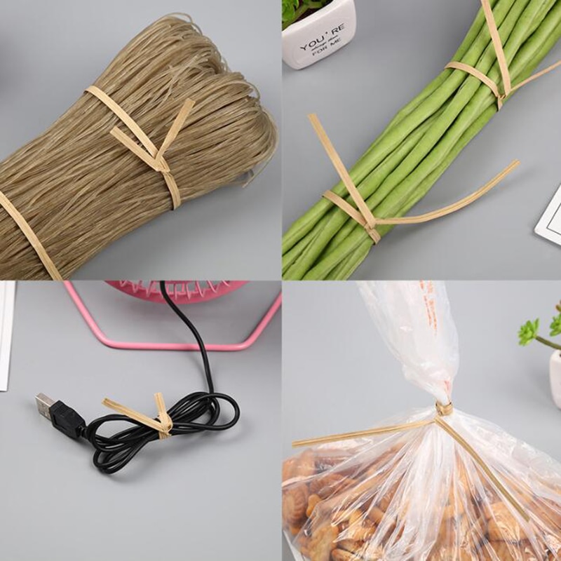 1000pcs/Set Kraft Paper Twist Ties Wire Baking Tie Line Food Flower Packaging Sealing Decoration Grape Cable Garden Tie