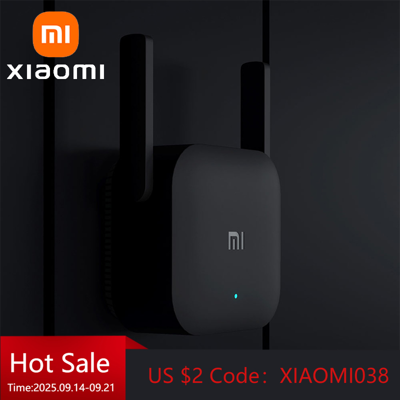 XIAOMI MIJIA WiFi Amplifier Pro，300M 2.4G Network Expander Repeater Power Extender Roteador，2 Antenna，For Mi Router Wi-Fi