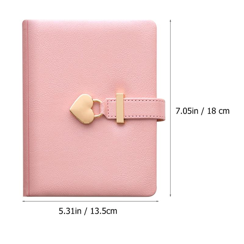 Studenten Notizblock Tagebuch Buch Schreiben Notizbuch Rosa Tagebuch Buch mit Schloss