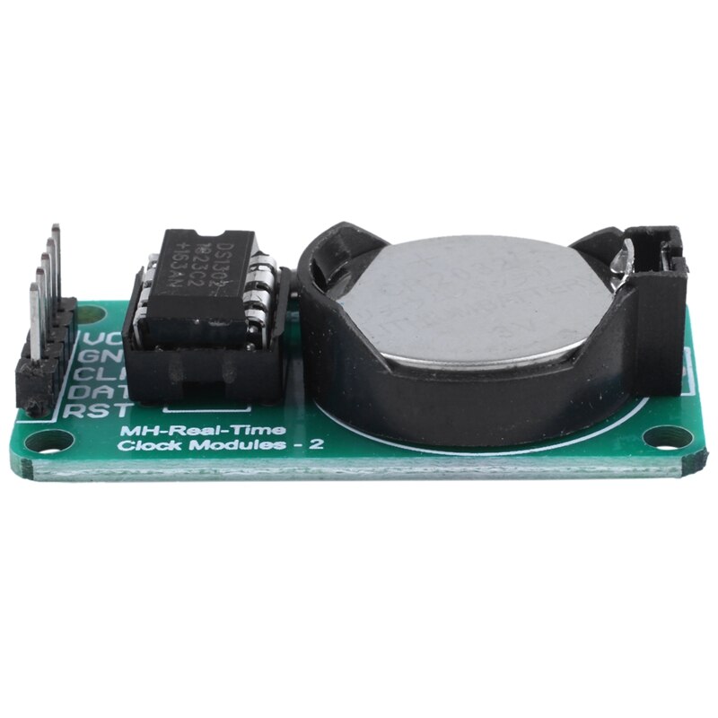 DS1302 real-time clock module real-time module CR2302 button battery with Black + Green