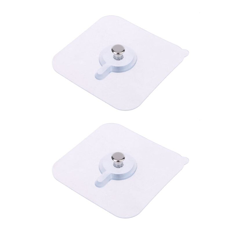2 pçs sem emenda auto adesivo prego gancho titular gancho de parede kit de suspensão para quadro foto pintura imagem cartaz relógio sem perfuração: M