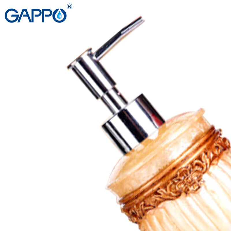 GAPPO liquid soap dispensers soaps pump imported resin Bottle Bath resin Bathroom accessories soap pump dispensers