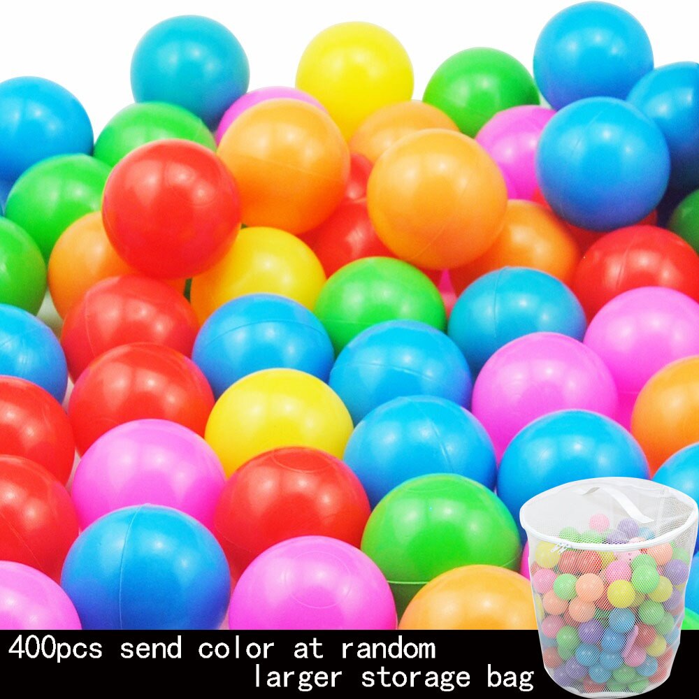 400 stuks/partij zachte milieuvriendelijke plastic water zwembad oceaan golf bal zwemmen ballenbakken baby grappig speelgoed stress luchtbal buitenspeelgoed