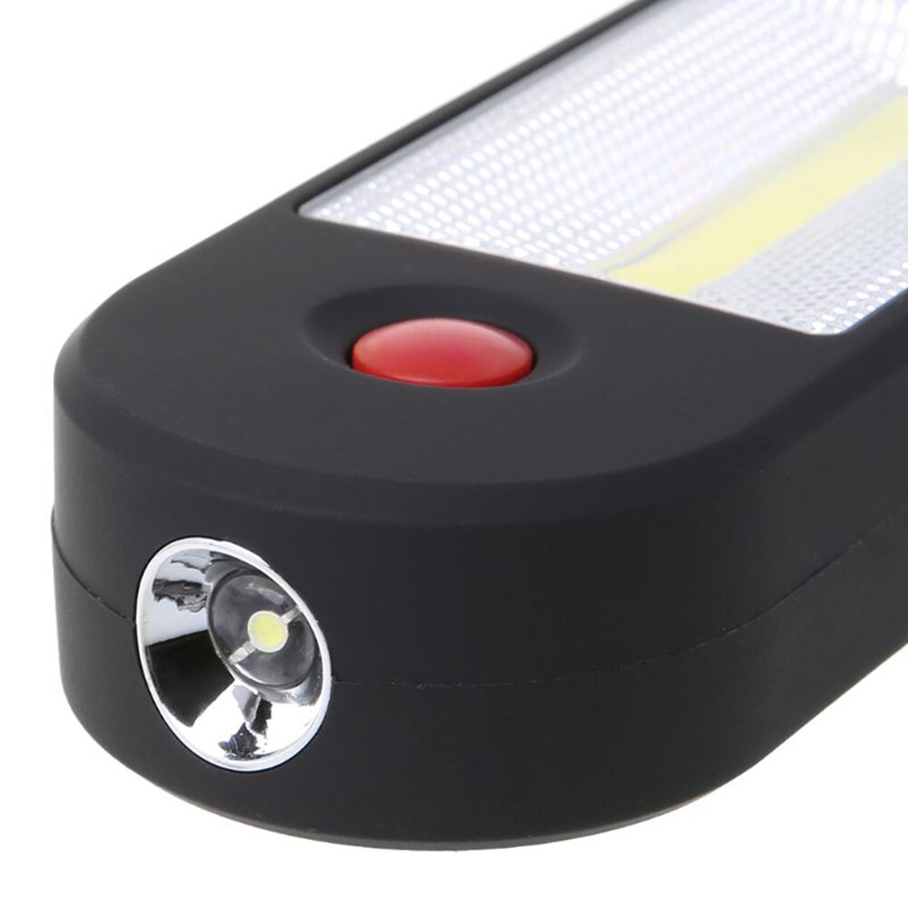Draagbare cob led-werklamp, reparatielamp, zaklamp, inspectielamp met magnetische haak voor noodgevallen in de buitenlucht