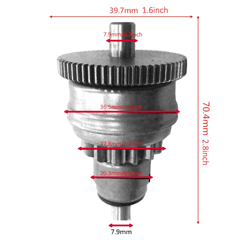 1Pc Starter Motor Gear Clutch For Bendix 49CC 50CC 60CC 139QMB 139QMA Scooter Moped ATV Engine Starter Motor